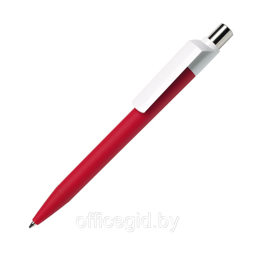 Ручка шариковая автоматическая "Dot Gom Cb Cr", 1.0 мм, красный, стерж. синий