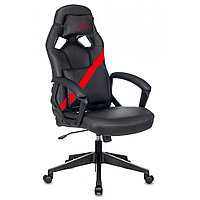 Кресло игровое "Zombie DRIVER", искусственная кожа, пластик, черный, красный