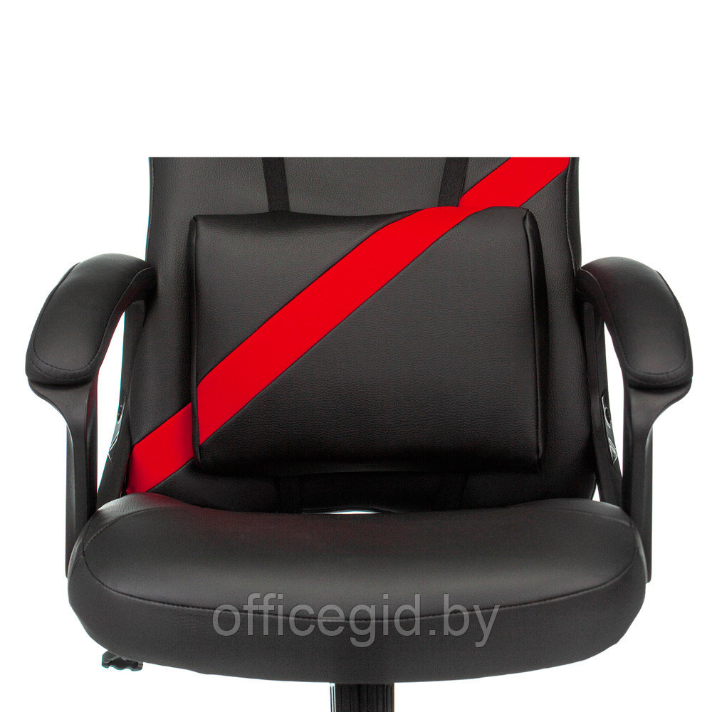 Кресло игровое "Zombie DRIVER", искусственная кожа, пластик, черный, красный - фото 10 - id-p188893647