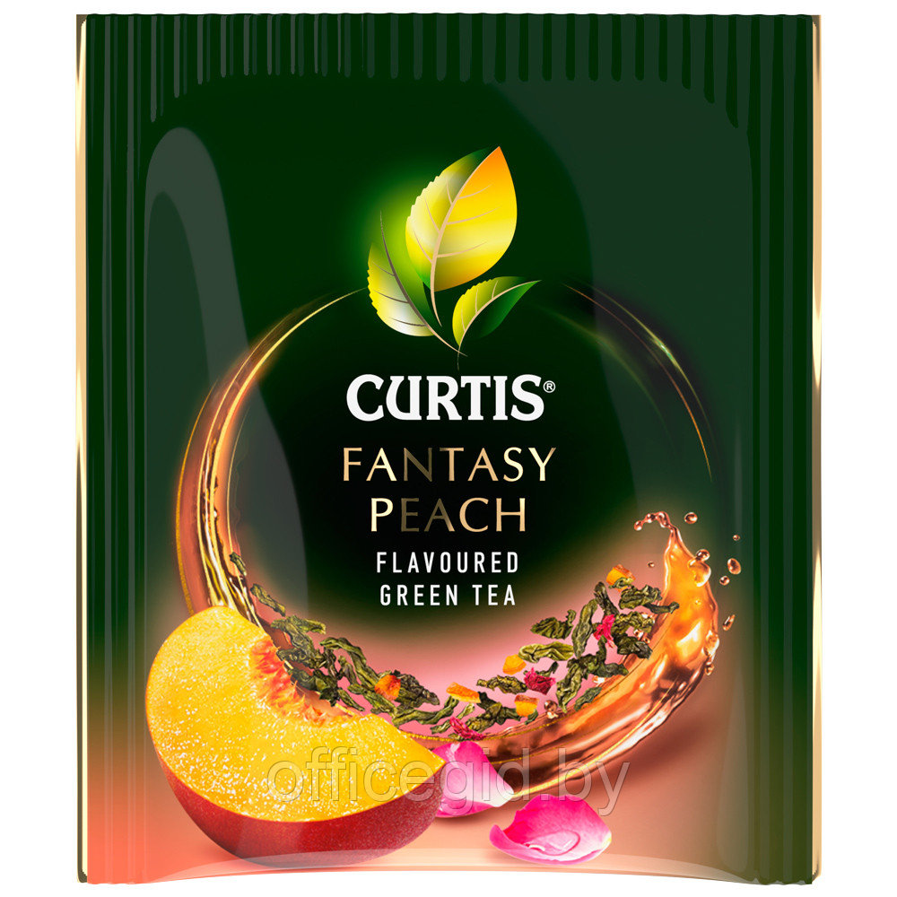 Чай "Curtis" Fantasy Peach, 25 пакетиковx1.5 г, зеленый - фото 3 - id-p188891831