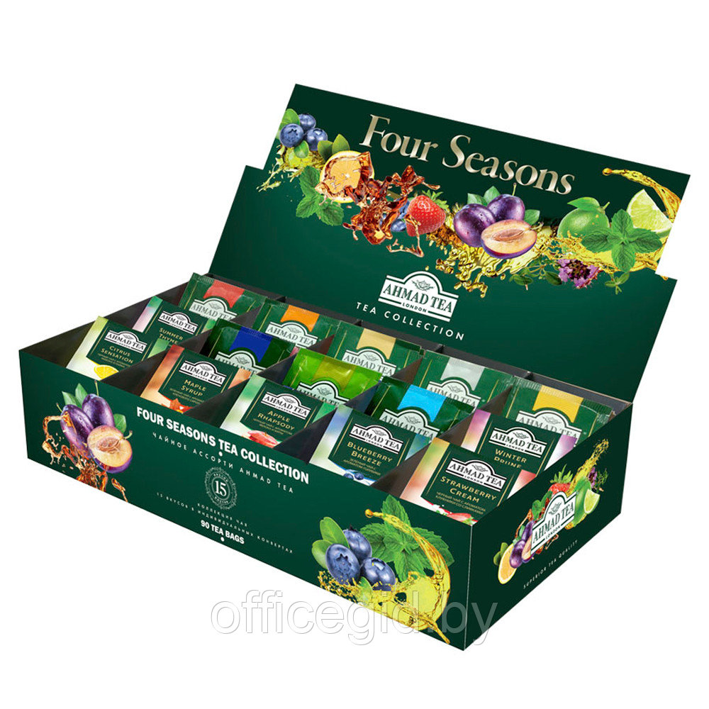 Чай "Ahmad Tea" Four Seasons Tea Collection, 90 пакетиковx1.8 г, ассорти - фото 2 - id-p188891835