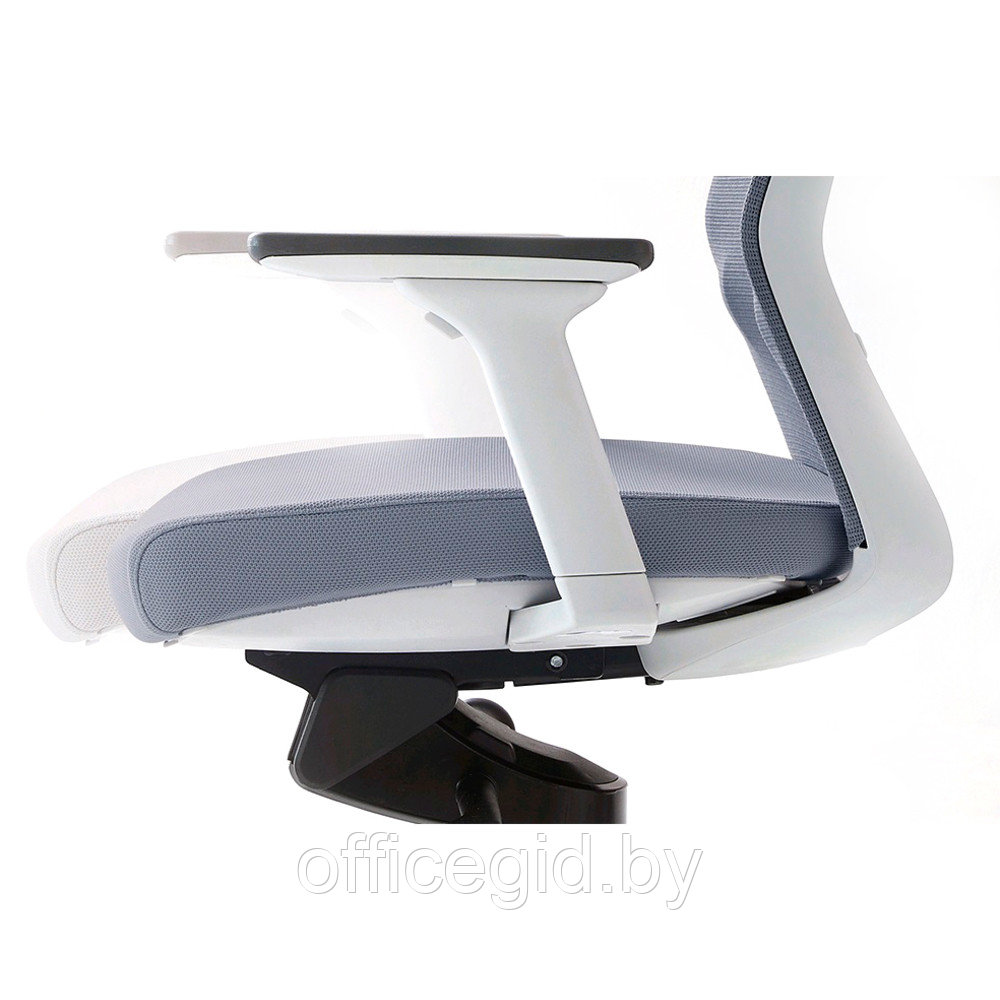 Кресло для руководителя Bestuhl "J1", сетка, ткань, пластик, серый - фото 3 - id-p188893654
