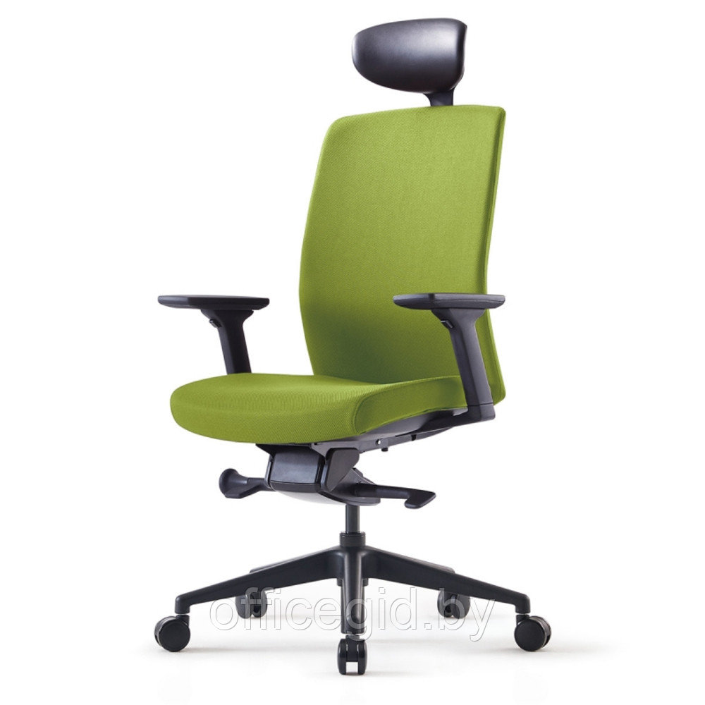 Кресло для руководителя BESTUHL "J2", ткань, пластик, зеленый - фото 1 - id-p188893665