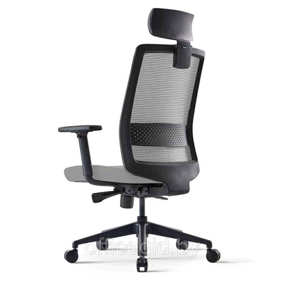 Кресло для руководителя Bestuhl "S30", сетка , ткань, пластик, серый - фото 3 - id-p188893674