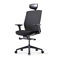 Кресло для руководителя Bestuhl "J1", сетка, ткань, пластик, черный