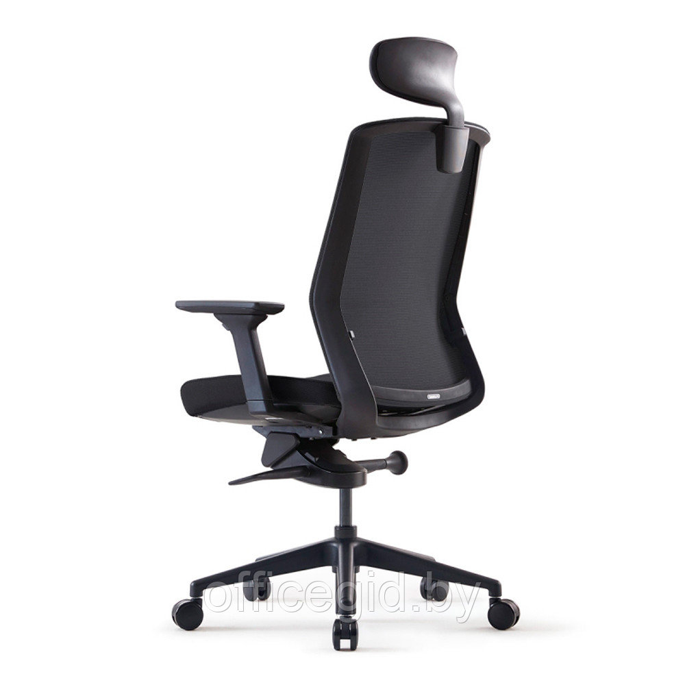 Кресло для руководителя Bestuhl "J1", сетка, ткань, пластик, черный - фото 7 - id-p188893677