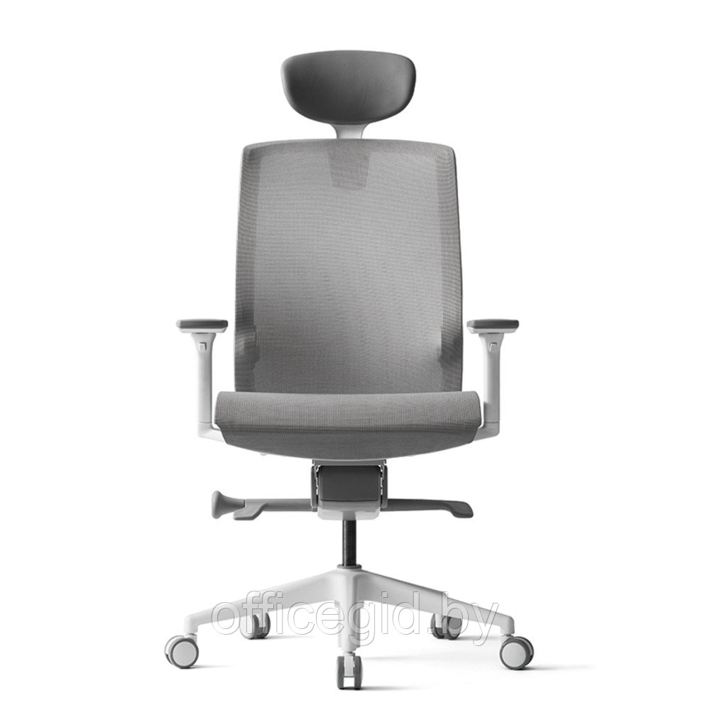 Кресло для руководителя BESTUHL "J15", сетка, пластик, серый - фото 2 - id-p188893678