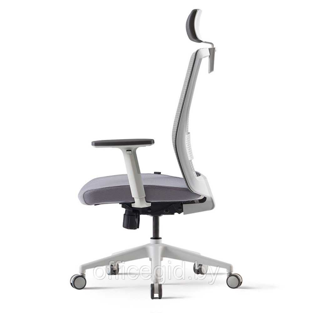 Кресло для руководителя BESTUHL "S30", сетка, ткань, пластик, серый - фото 2 - id-p188893680