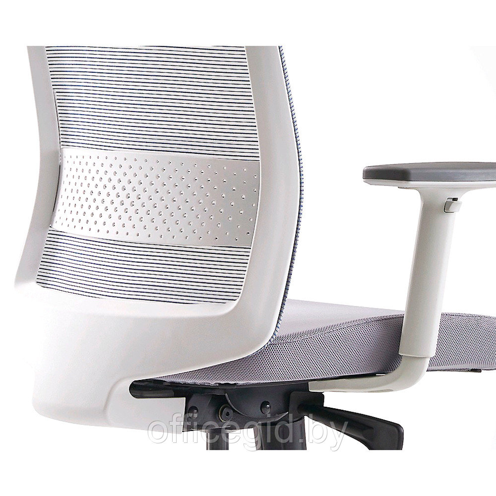 Кресло для руководителя BESTUHL "S30", сетка, ткань, пластик, серый - фото 7 - id-p188893680