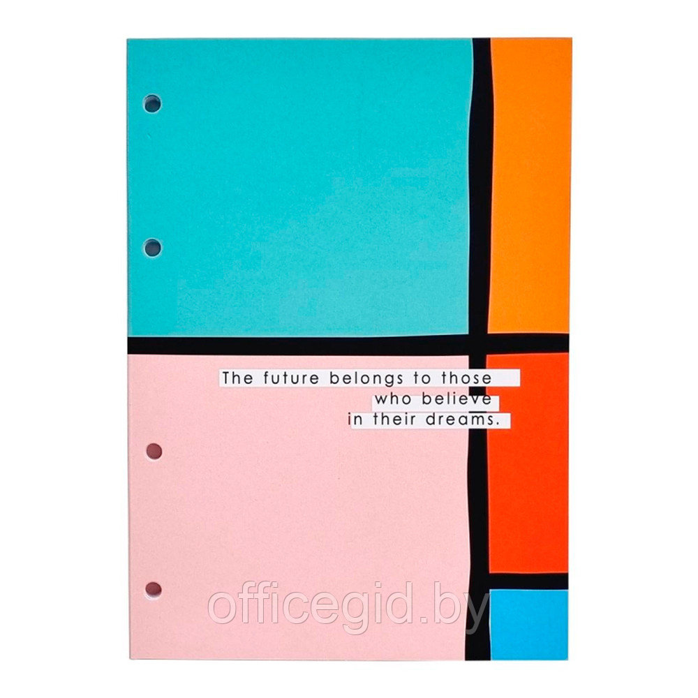 Блокнот "Abstract прямоугольники", А5, 80 листов, в точку, разноцветный - фото 1 - id-p188890011