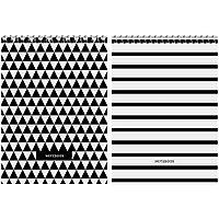 Блокнот "Узоры. BW Pattern", А5, 60 листов, клетка, ассорти