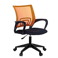 Кресло для персонала Бюрократ "CH-695NLT", ткань, пластик, черный, оранжевый