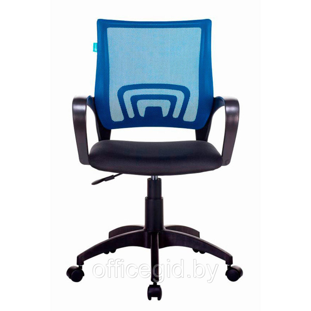 Кресло для персонала Бюрократ "CH-695NLT", ткань, пластик, синий, черный - фото 2 - id-p188893691