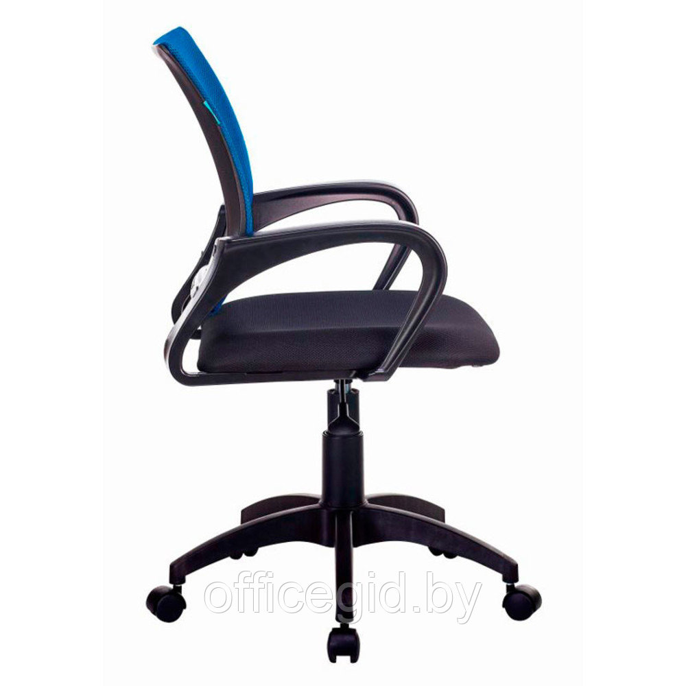 Кресло для персонала Бюрократ "CH-695NLT", ткань, пластик, синий, черный - фото 3 - id-p188893691