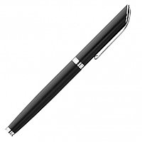 Ручка-роллер "UMA Shadow R", 0.7 мм, черный, серебристый, стерж. синий