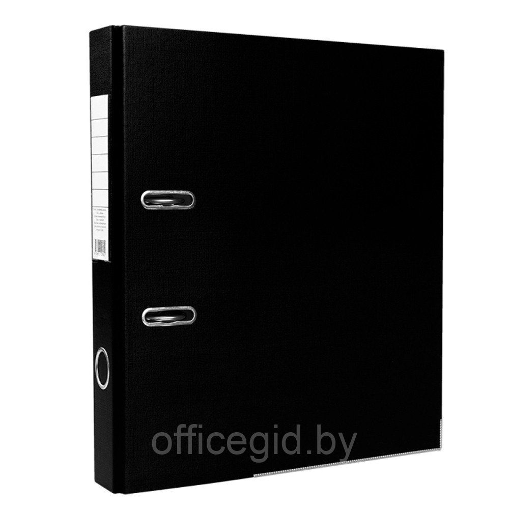 Папка-регистратор "OfficeStyle", А4, 50 мм, ПВХ Эко, черный