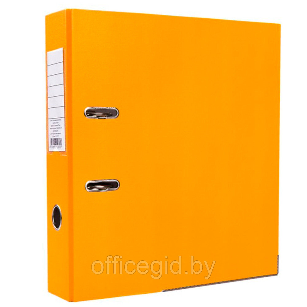 Папка-регистратор "OfficeStyle", А4, 75 мм, ПВХ Эко, оранжевый - фото 1 - id-p188888267
