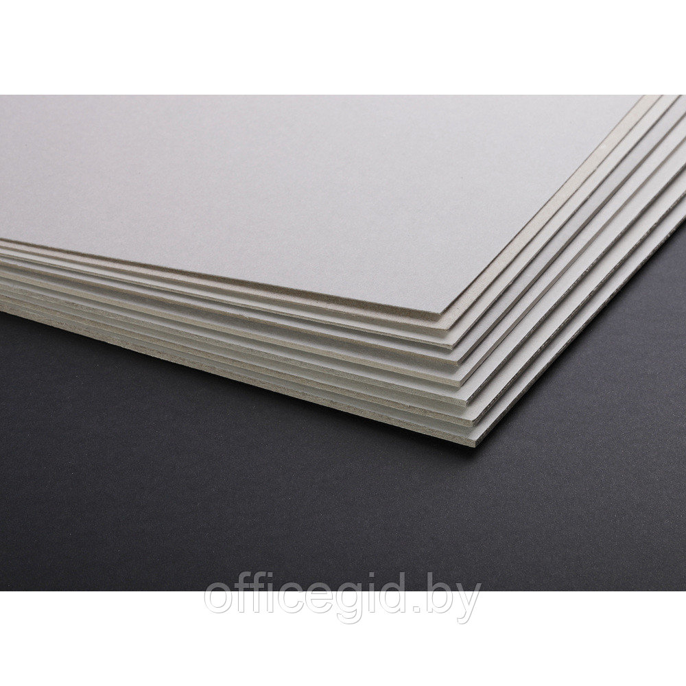 Картон художественный "Clairefontaine", 60x80 см, 2 мм, 1300 г/м2, серый - фото 1 - id-p188890996