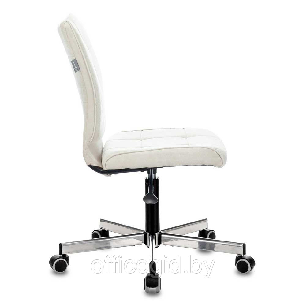 Кресло для персонала Бюрократ "СH-330M/VELV20", ткань, металл, молочный - фото 3 - id-p188893695