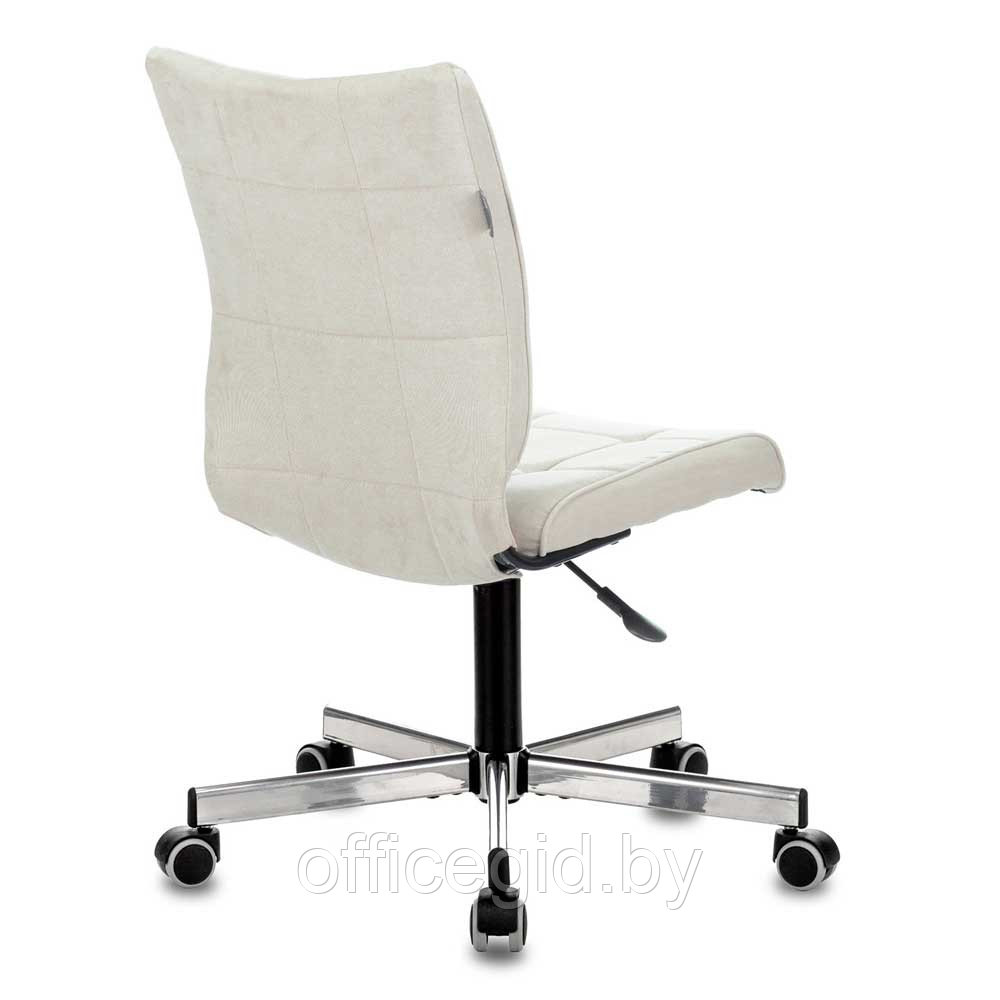 Кресло для персонала Бюрократ "СH-330M/VELV20", ткань, металл, молочный - фото 4 - id-p188893695