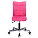 Кресло для персонала "Бюрократ СH-330M/VELV", ткань, металл, розовый, фото 2