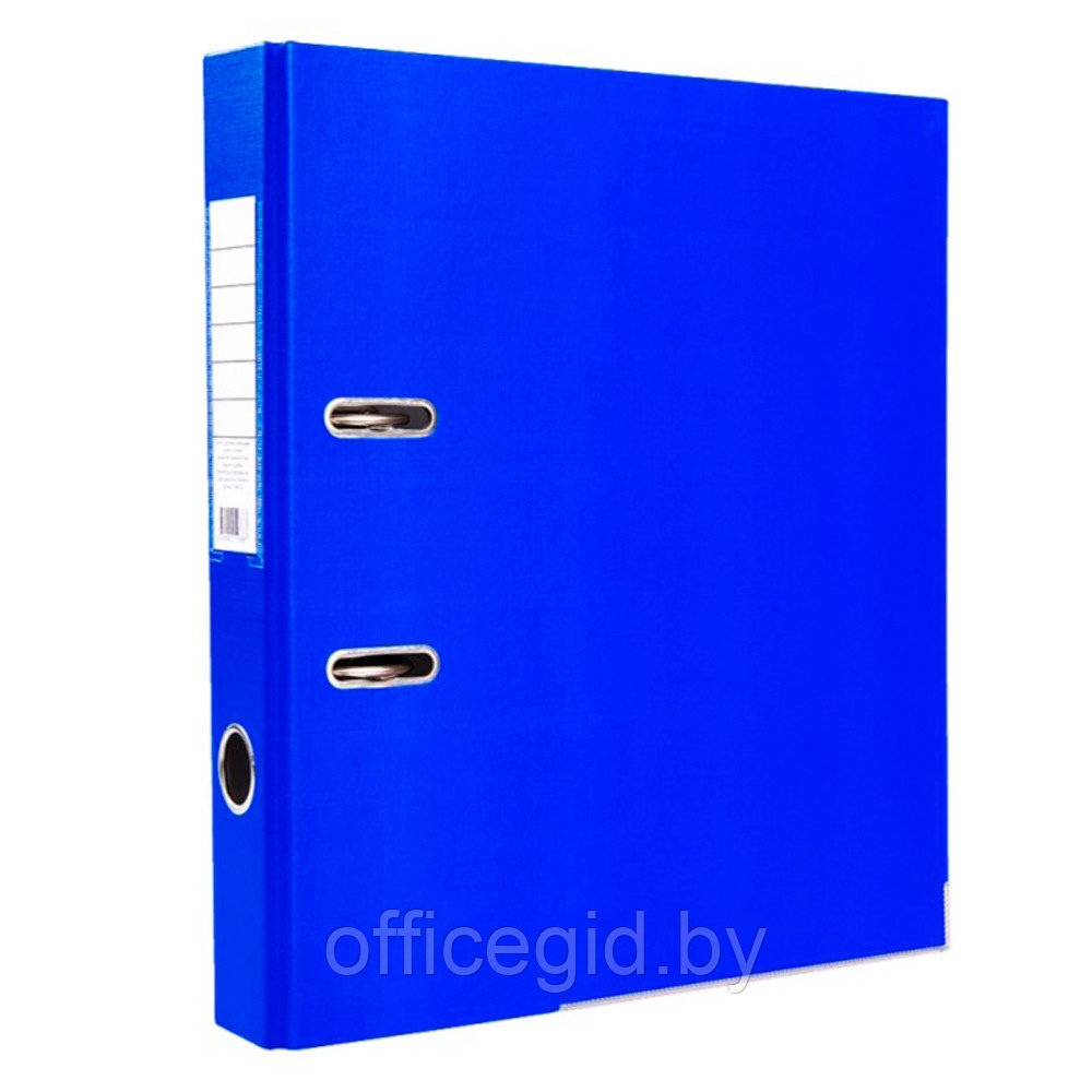 Папка-регистратор "OfficeStyle", А4, 50 мм, ПВХ Эко, синий - фото 1 - id-p188888271