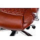 Кресло для руководителя Бюрократ T-9924SL, кожа, металл, светло-коричневый, фото 5