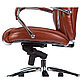 Кресло для руководителя Бюрократ T-9924SL, кожа, металл, светло-коричневый, фото 7