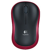 Мышь Logitech "Wireless Mouse M185", беспроводная, 1000  dpi, 3 кнопки, красный
