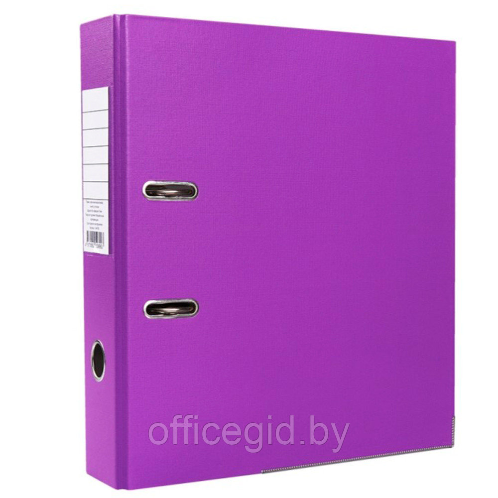 Папка-регистратор "OfficeStyle", А4, 75 мм, ПВХ Эко, фиолетовый - фото 1 - id-p188888279