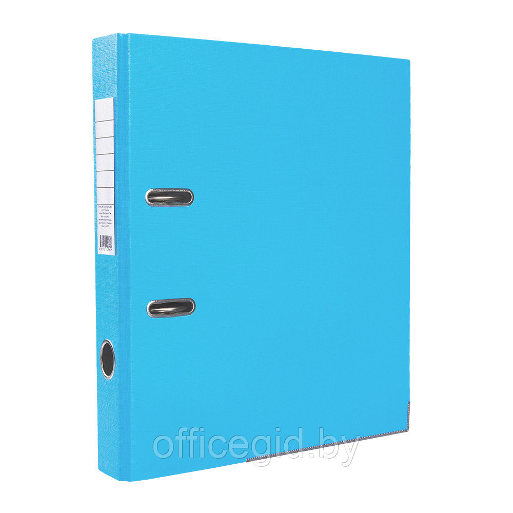 Папка-регистратор "OfficeStyle", А4, 50 мм, ПВХ Эко, светло-голубой