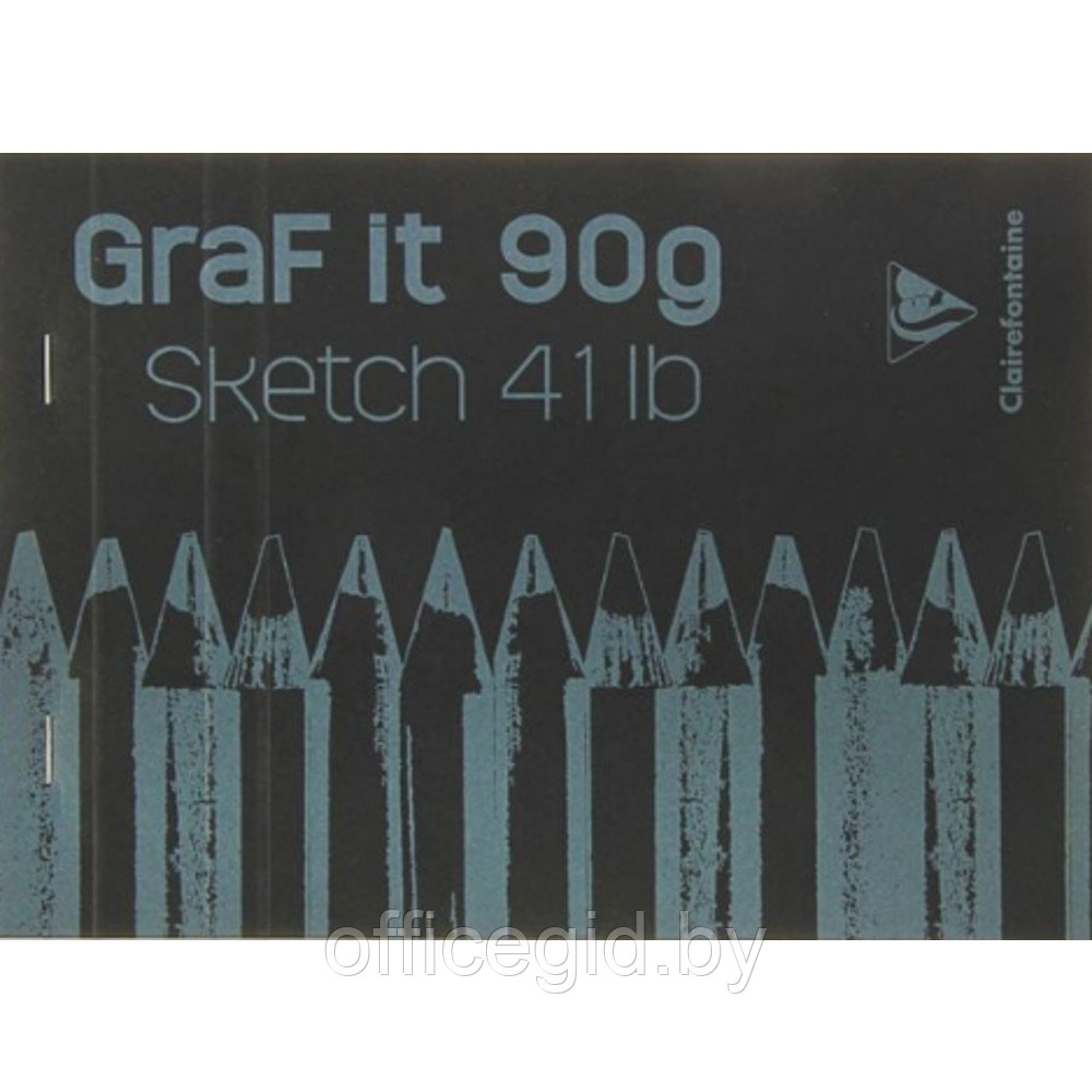 Скетчбук "Graf It", A5, 90 г/м2, 80 листов, черный - фото 2 - id-p188891035