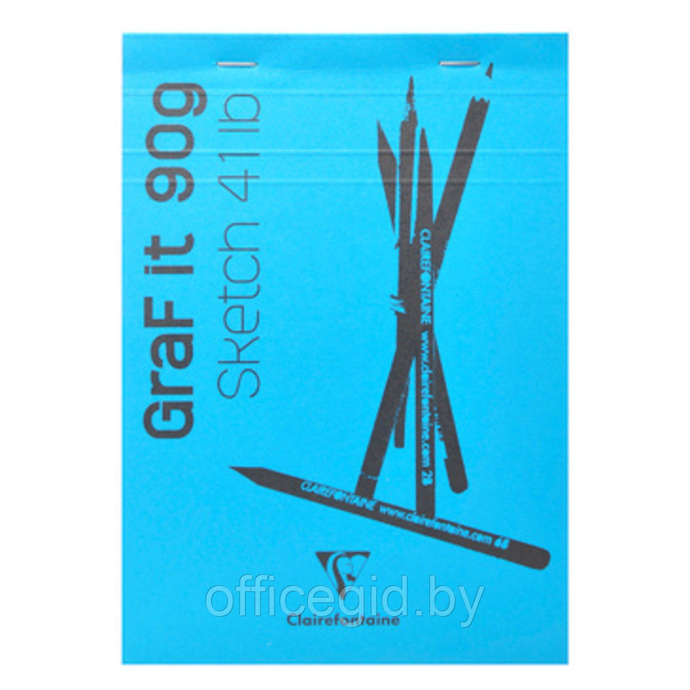 Скетчбук "Graf It", A6, 90 г/м2, 80 листов, бирюзовый - фото 1 - id-p188891037