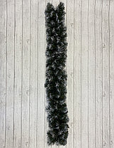 Гирлянда еловая с заснеженными кончиками (без декора) Диаметр 28см, 1,5м, фото 2