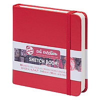 Скетчбук "ArtCreation", 12x12 см, 140 г/м2, 80 листов, красный