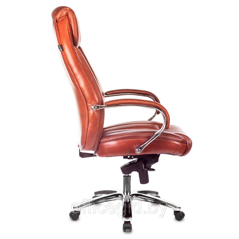 Кресло для руководителя Бюрократ T-9922SL светло-коричневый Leather Eichel, кожа, металл - фото 3 - id-p188893733
