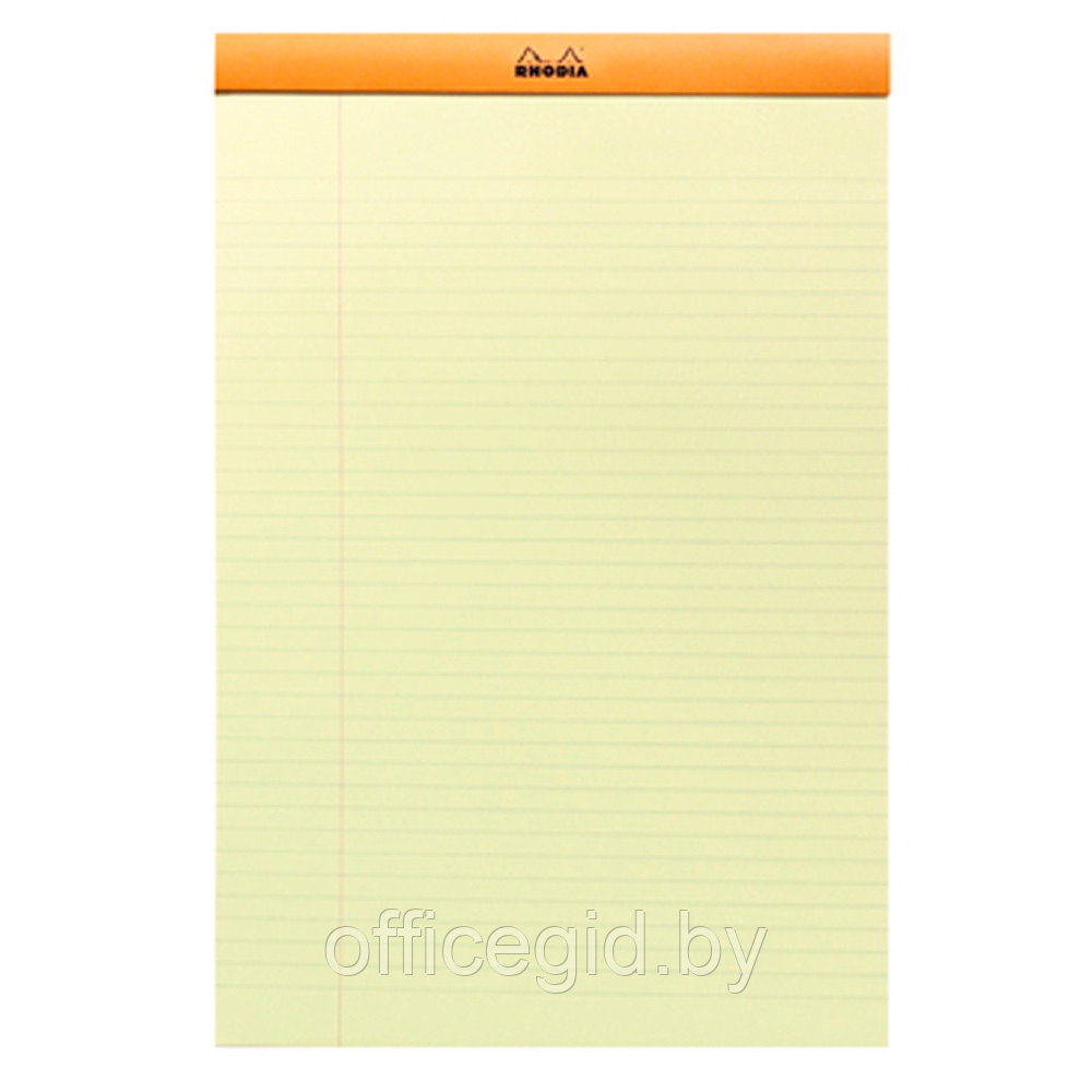Блокнот "Rhodia", А4+, 80 листов, линейка, оранжевый - фото 2 - id-p188890089