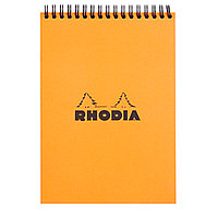 Блокнот "Rhodia", A5, 80 листов, линейка, оранжевый