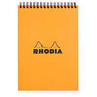 Блокнот "Rhodia", A5, 80 листов, линейка, оранжевый