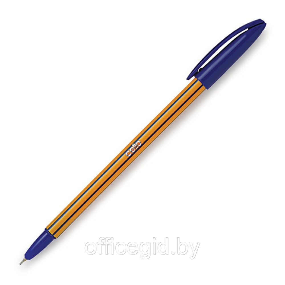Ручка шариковая "Liner", 0.7 мм, жёлтый, синий, стерж. синий - фото 1 - id-p188889320