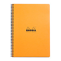 Блокнот "Rhodia", А4+, 80 листов, клетка, оранжевый