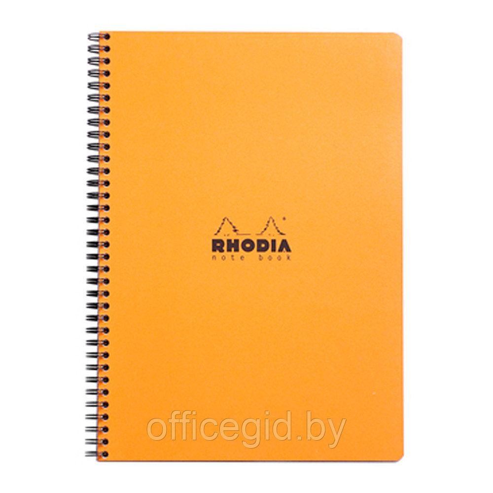 Блокнот "Rhodia", А4+, 80 листов, клетка, оранжевый - фото 1 - id-p188890093