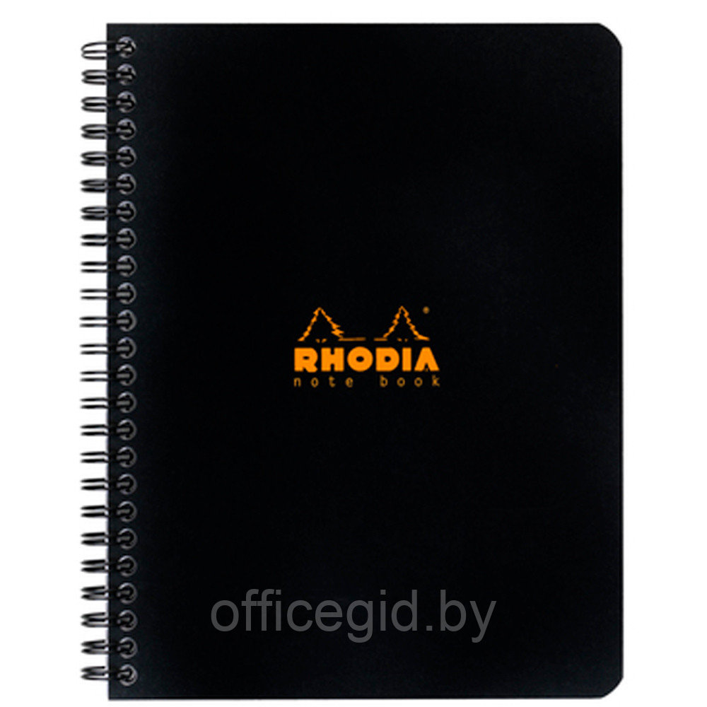 Блокнот "Rhodia", А5+, 80 листов, клетка, черный
