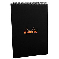 Блокнот "Rhodia", A4, 80 листов, клетка, черный