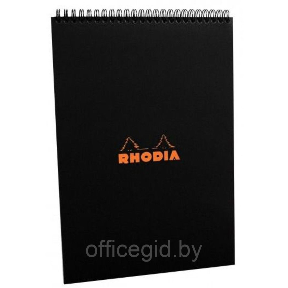 Блокнот "Rhodia", A4, 80 листов, клетка, черный - фото 1 - id-p188890096