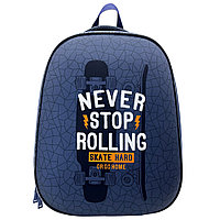 Рюкзак школьный "Never Stop", черный