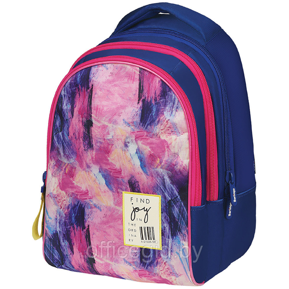 Рюкзак школьный "Joy", синий, розовый - фото 1 - id-p188886396