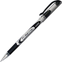 Ручка гелевая "FLOGel Dlx", 0.5 мм, прозрачный, стерж. черный
