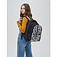 Рюкзак школьный "Monochrome", черный, белый, фото 10