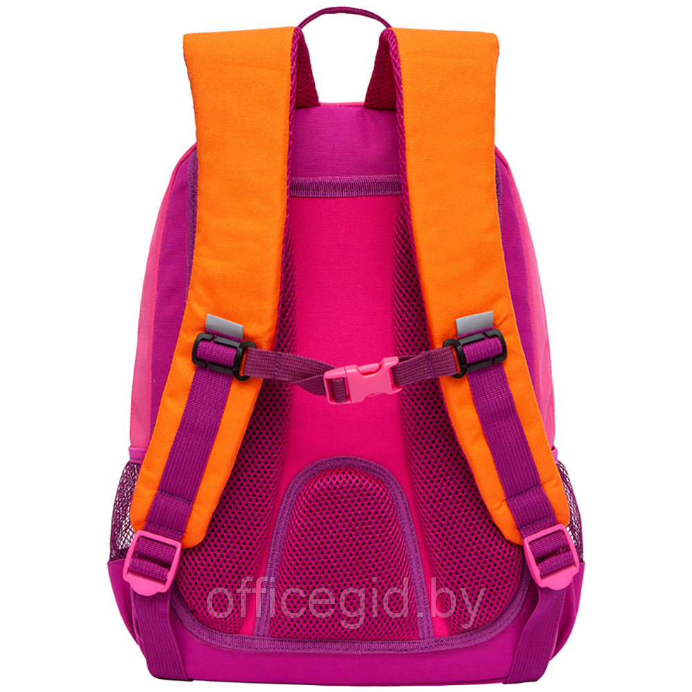Рюкзак школьный "Grizzly", розовый, оранжевый - фото 4 - id-p188886403